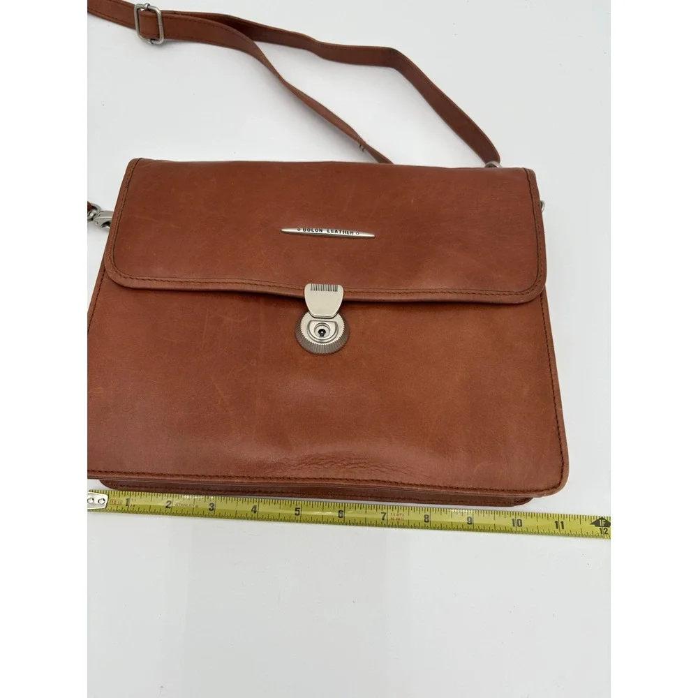 Bolon CPS‎ Collection Brown Leather Messenger Bag Crossbody Vintage